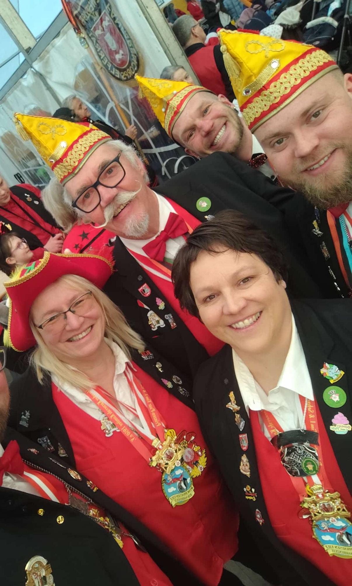 Eva Tenbergen gemeinsam mit Freunden aus dem FKK