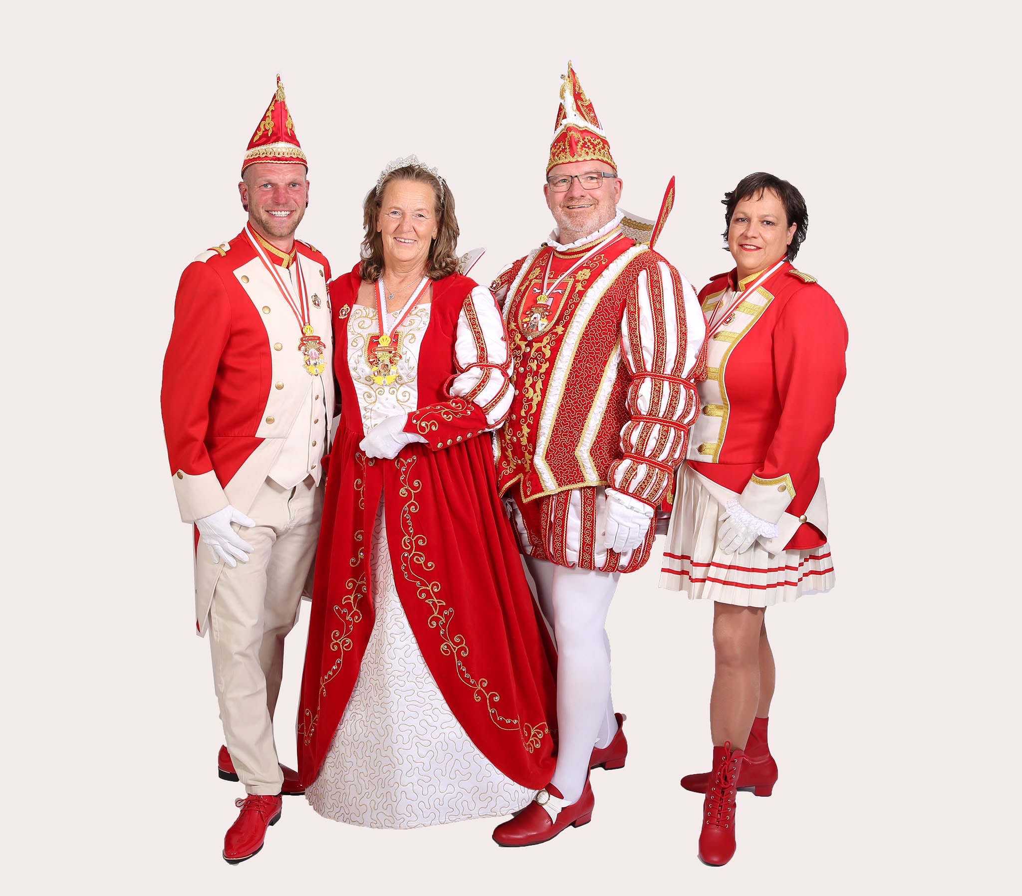 Prinz Jörg II., Prinzessin Anke I. sowie Page Oli und Pagin Eva